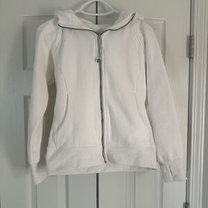 Full zip white jacket
